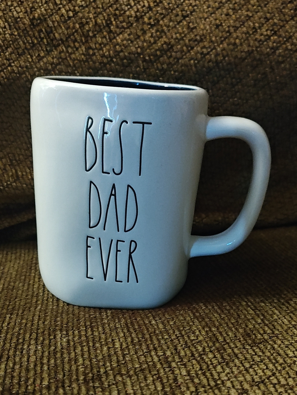 Rae Dunn White Ceramic 'Best Dad Ever' Mug